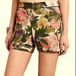 Anthropologie Floral Dress Shorts